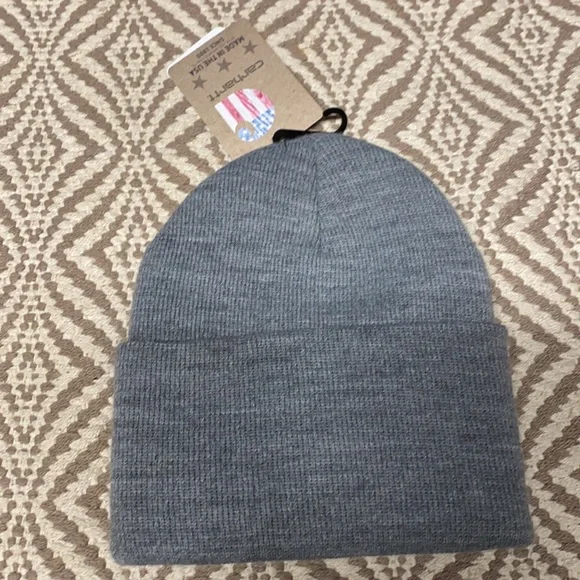 Carhartt beanie hat light gray - Picture 4 of 7